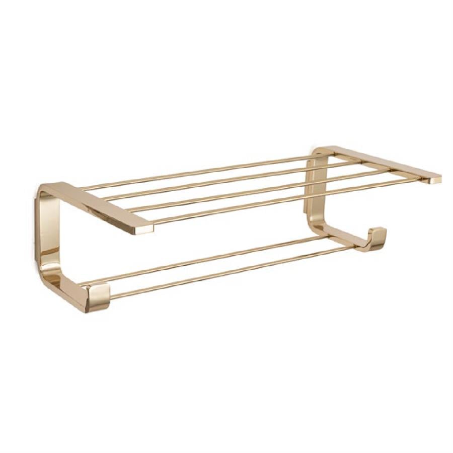 Banyo Havlu Rafı Gold Renk 140X269X500 Mm