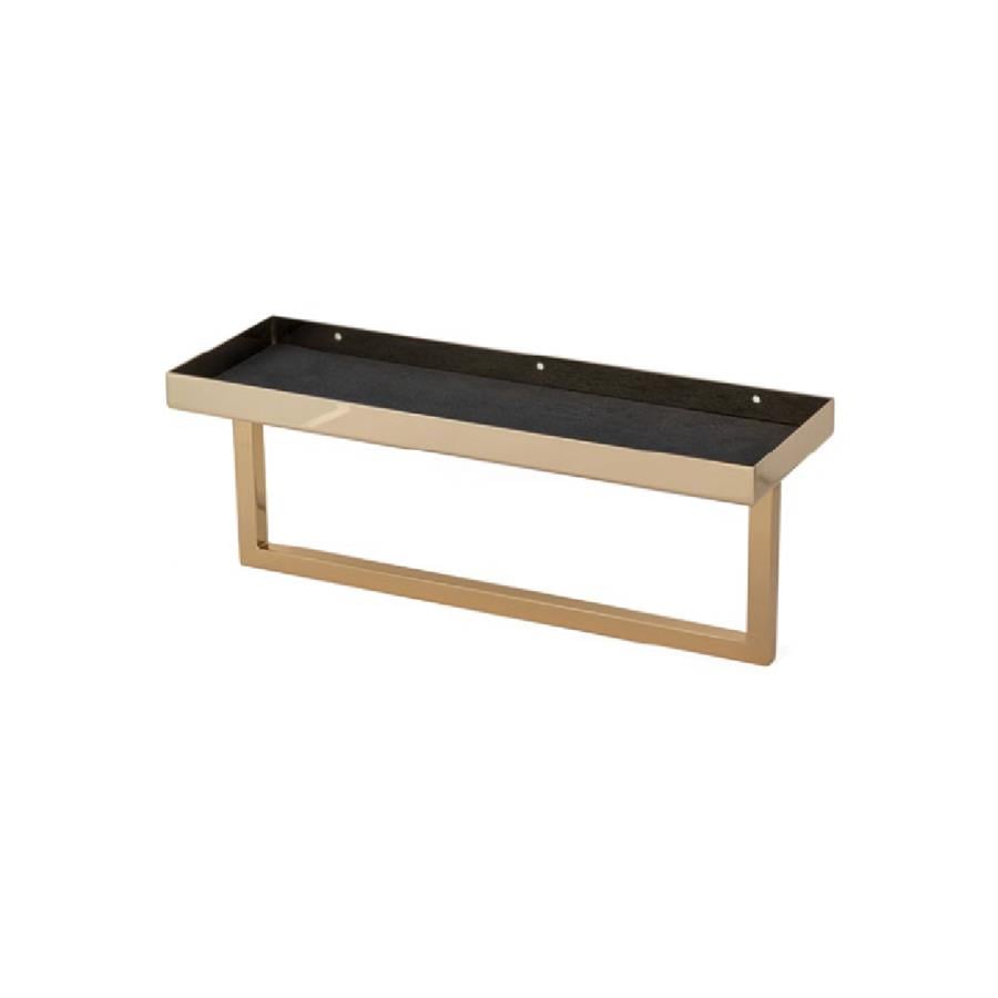 Banyo Havlu Rafı Gold Renk 155X133X403 Mm