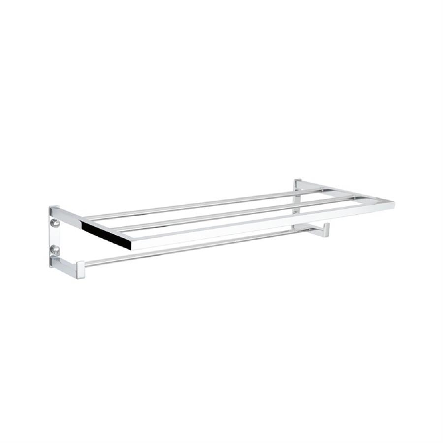 Banyo Havlu Rafı Krom Renk 264X104X590 Mm