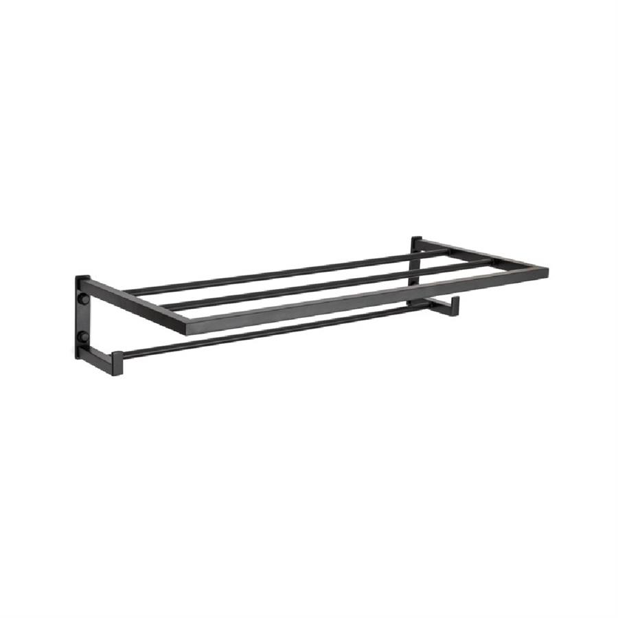 Banyo Havlu Rafı Siyah Renk 264X104X590 Mm