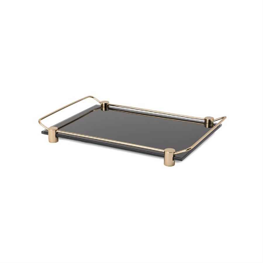 Banyo Tepsisi Cam/Gold Renk 36X209X313 Mm