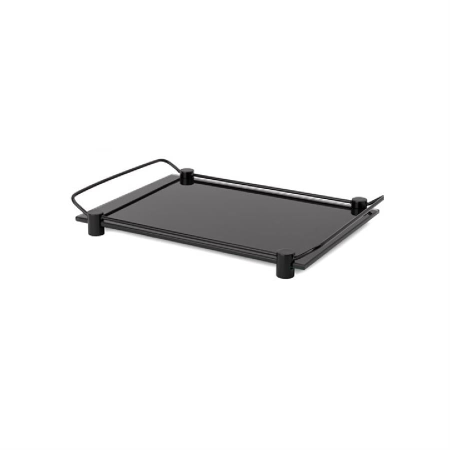 Banyo Tepsisi Cam/Siyah Renk 36X209X313 Mm