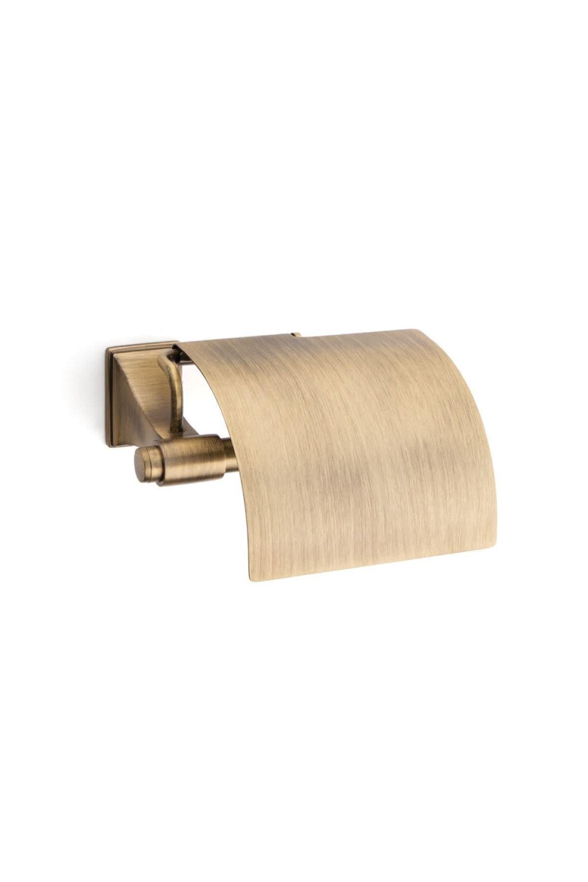 Borderlıne Kapaklı Tuvalet Kağıtlığı Antik Renk 87X94X156 mm