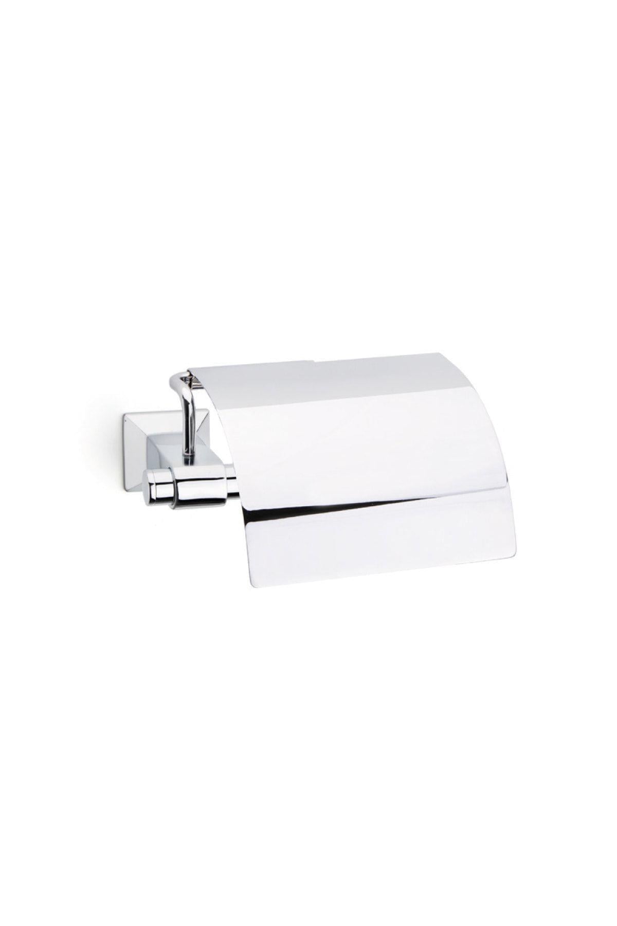 Bowlıne Kapaklı Tuvalet Kağıtlığı Krom Renk 92X95X157 mm