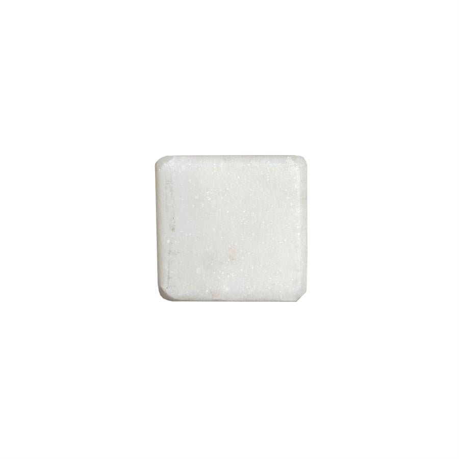 Çap 25Mm X 25Mm Beyaz Düğme Kulp / Doğal Taş