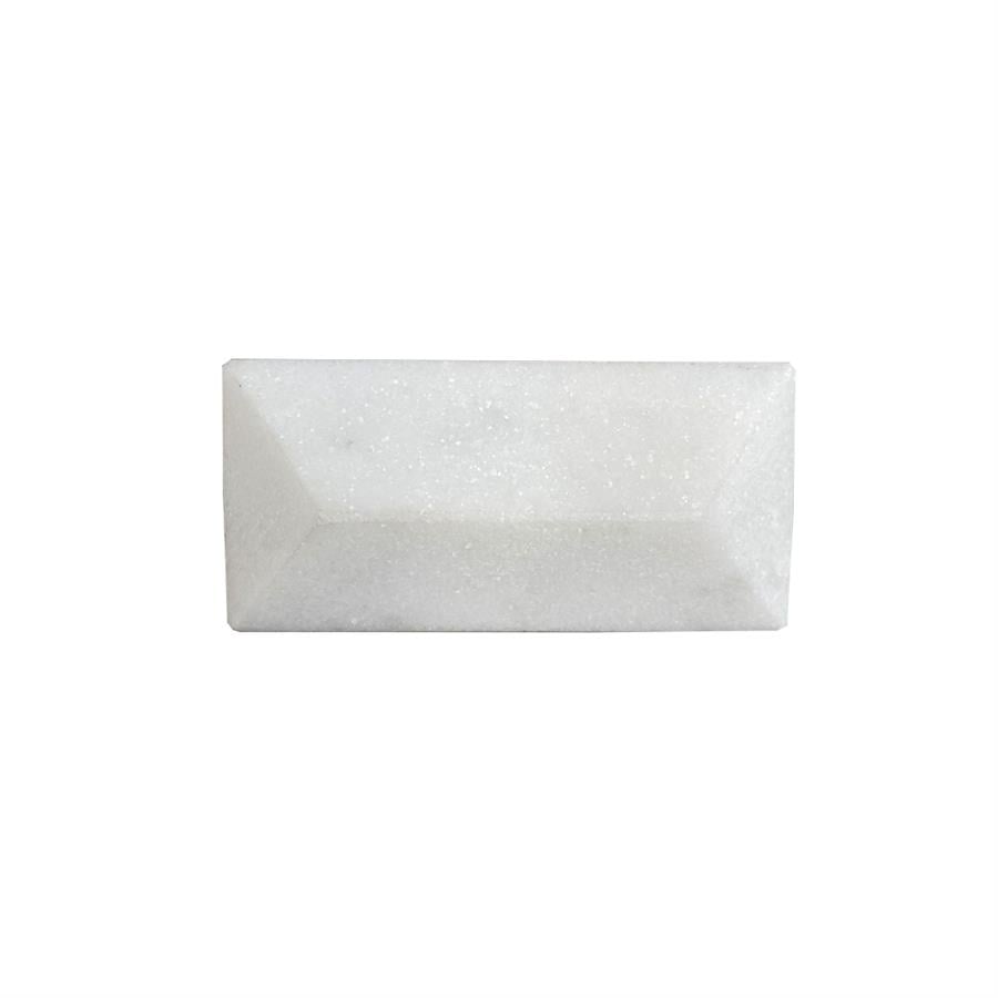Çap 25Mm X 50Mm Beyaz Düğme Kulp / Doğal Taş