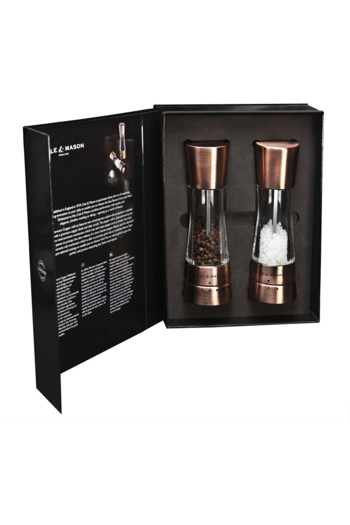 Cole - Mason H59418g Derwent Copper 190mm Tuz - Biber  Değirmen Seti