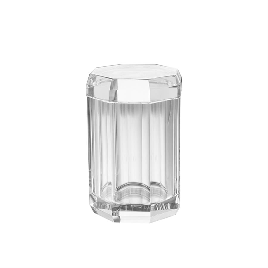 Cyrstal Bath Accessory Cotton Box Transparent