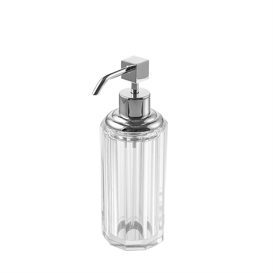 Cyrstal Bath Accessory Soap Dispenser Transparent-Chrome 80 ml