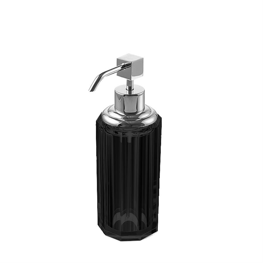 Cyrstal Bath Accessory Soap Dispenser Black-Chrome 80 ml