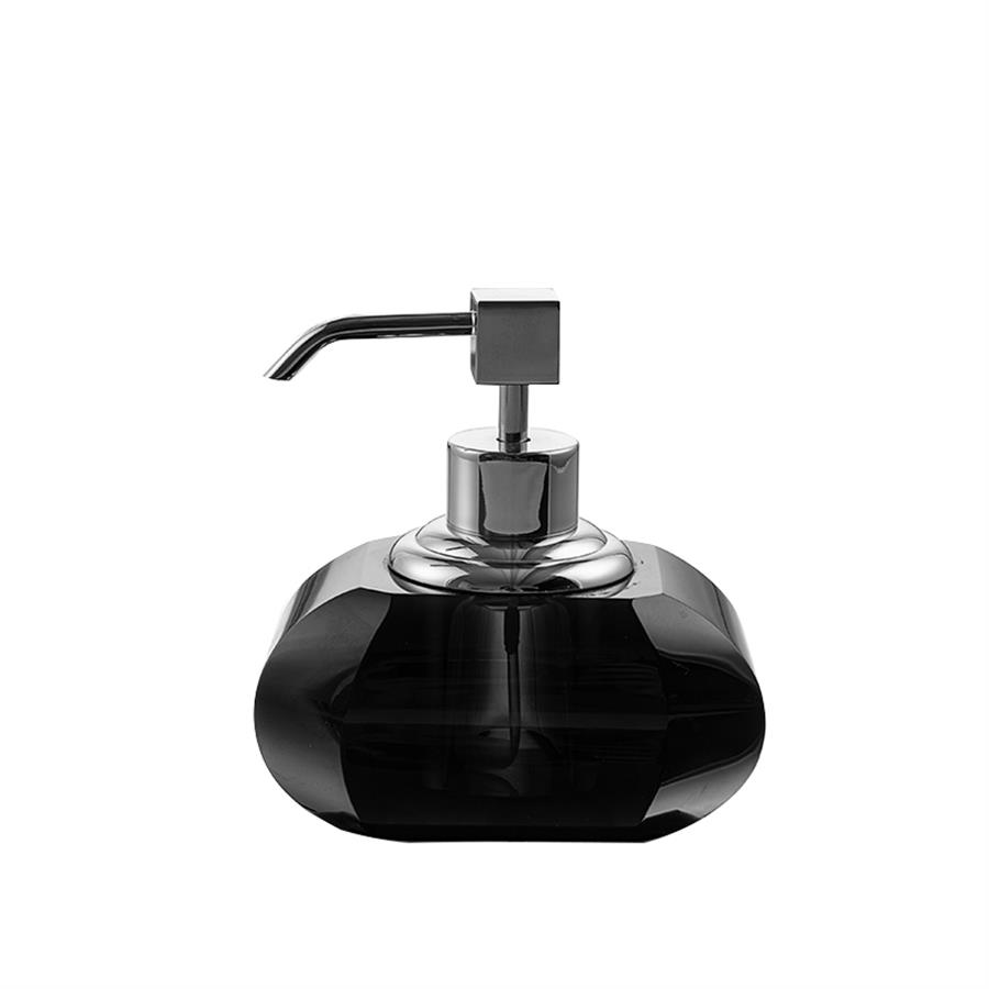 Cyrstal Bath Accessory Soap Dispenser Black-Chrome 80 ml