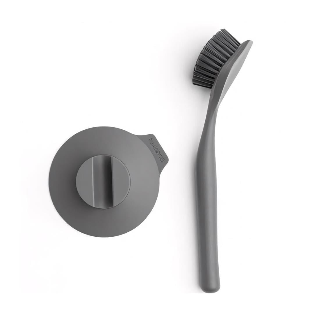 Dark Grey Bulaşıklık Fırcası Ve Tutacagı