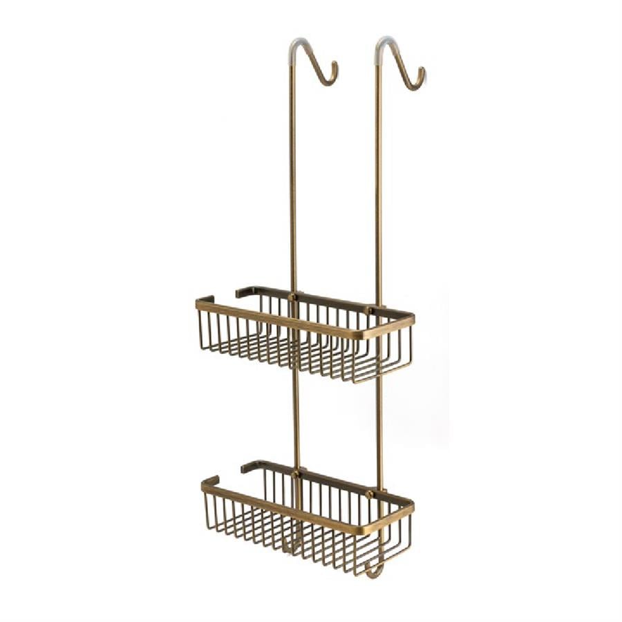 Diktörtgen 2'Li Askılı Duş Rafı Antik Renk 702X214X282 Mm