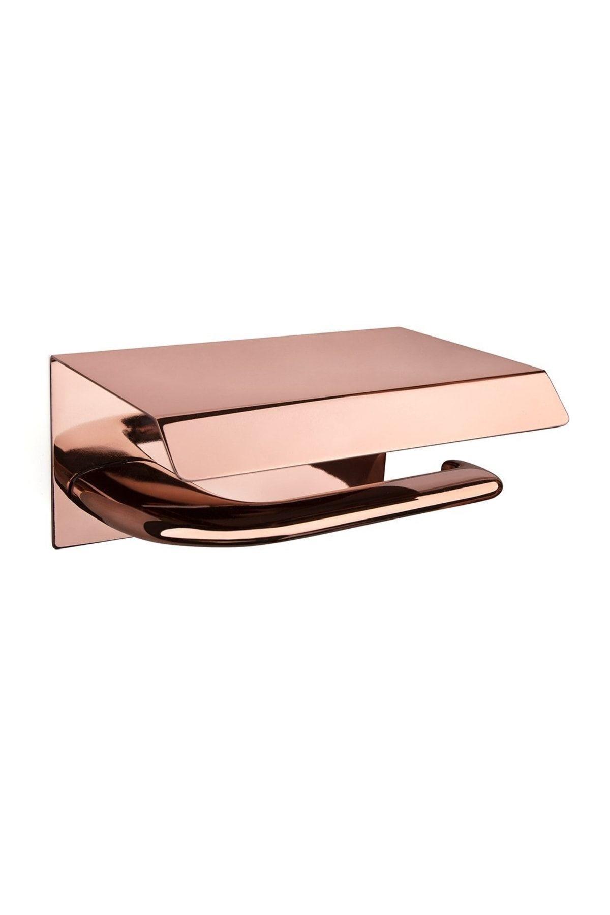 Dorado Kapaklı Tuvalet Kağıtlığı Rose Renk 85X118X170 mm