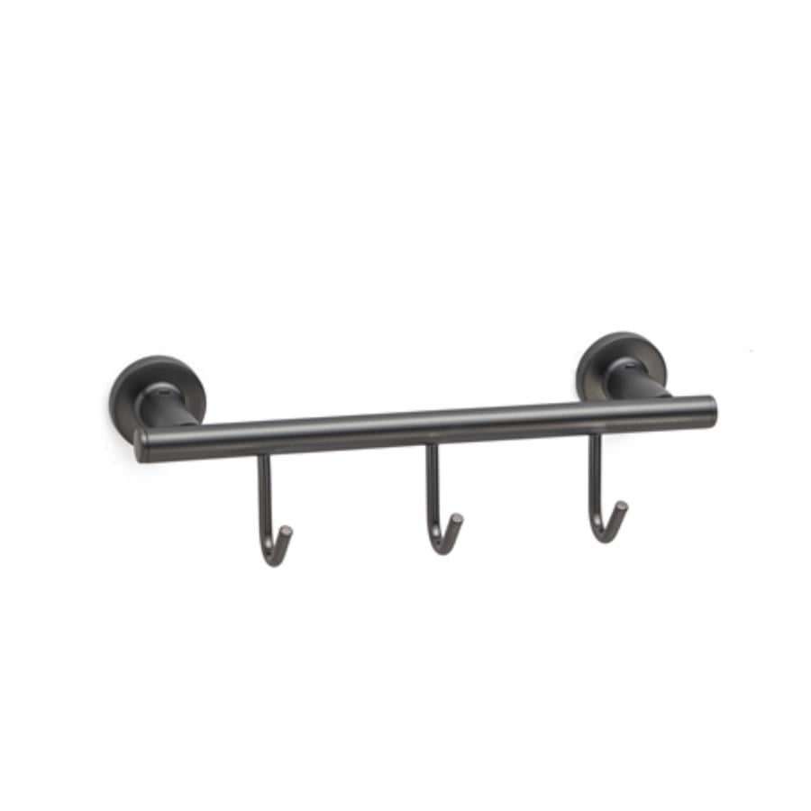 Duvara Montajlı 3'Lü Askılık Füme Renk 60x71x28 mm