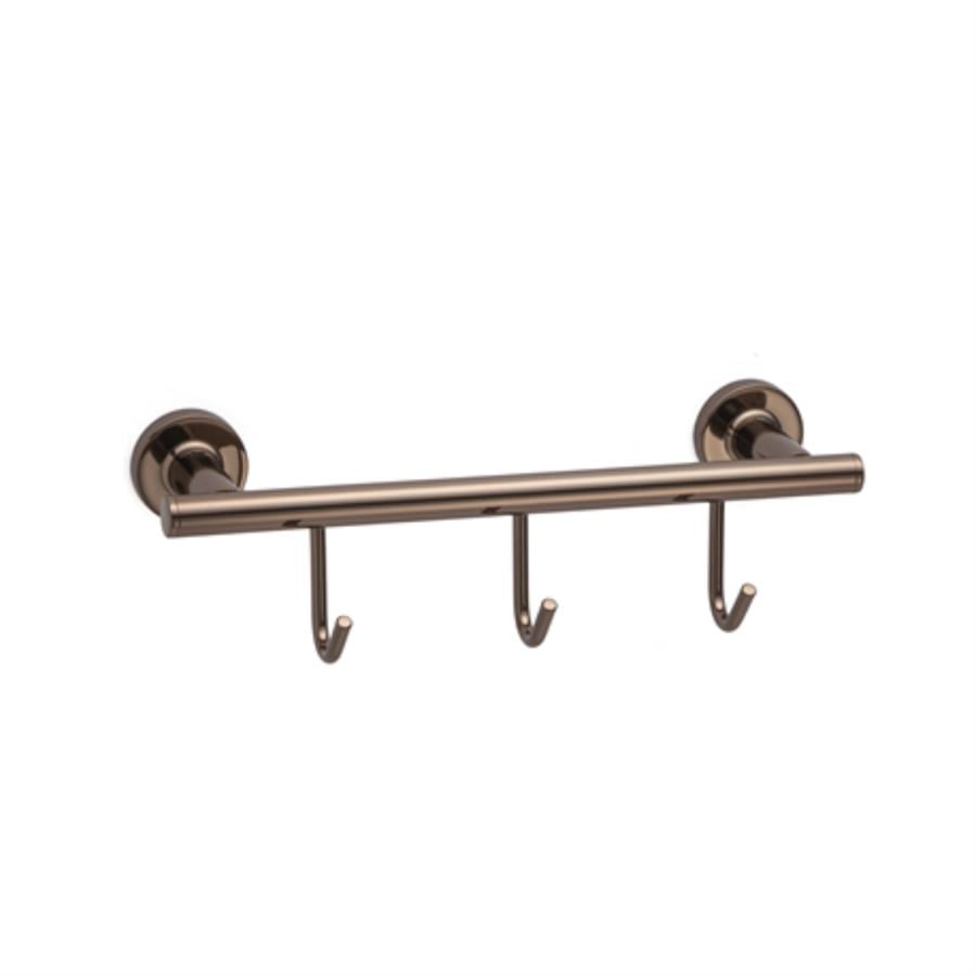 Duvara Montajlı 3'Lü Askılık Rose Renk 60x71x28 mm