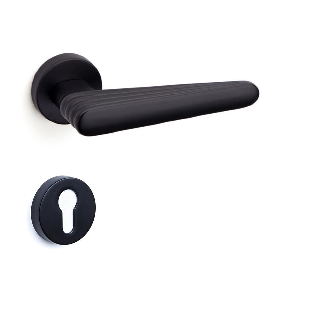 ECHO ROZETLİ KAPI KOLU SİYAH RENK