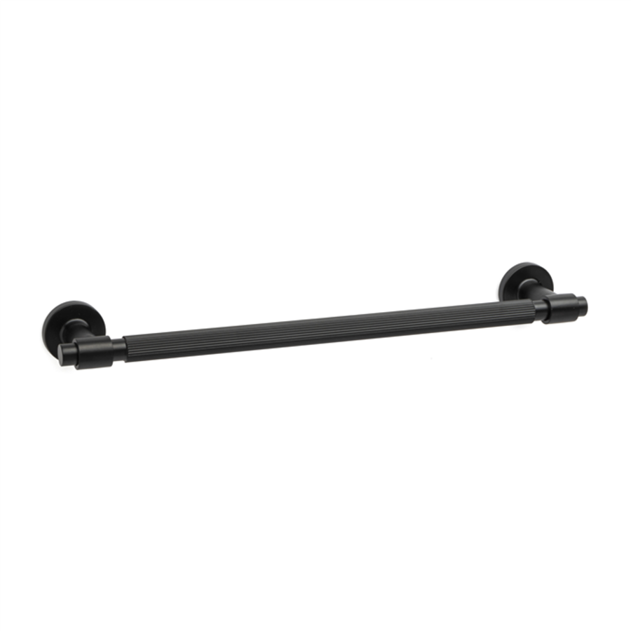 Ezel Duvara Montajlı Uzun Havluluk Mat Siyah 32 cm
