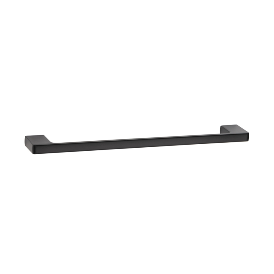 Flat Duvara Montajlı Uzun Havluluk Siyah 32 cm