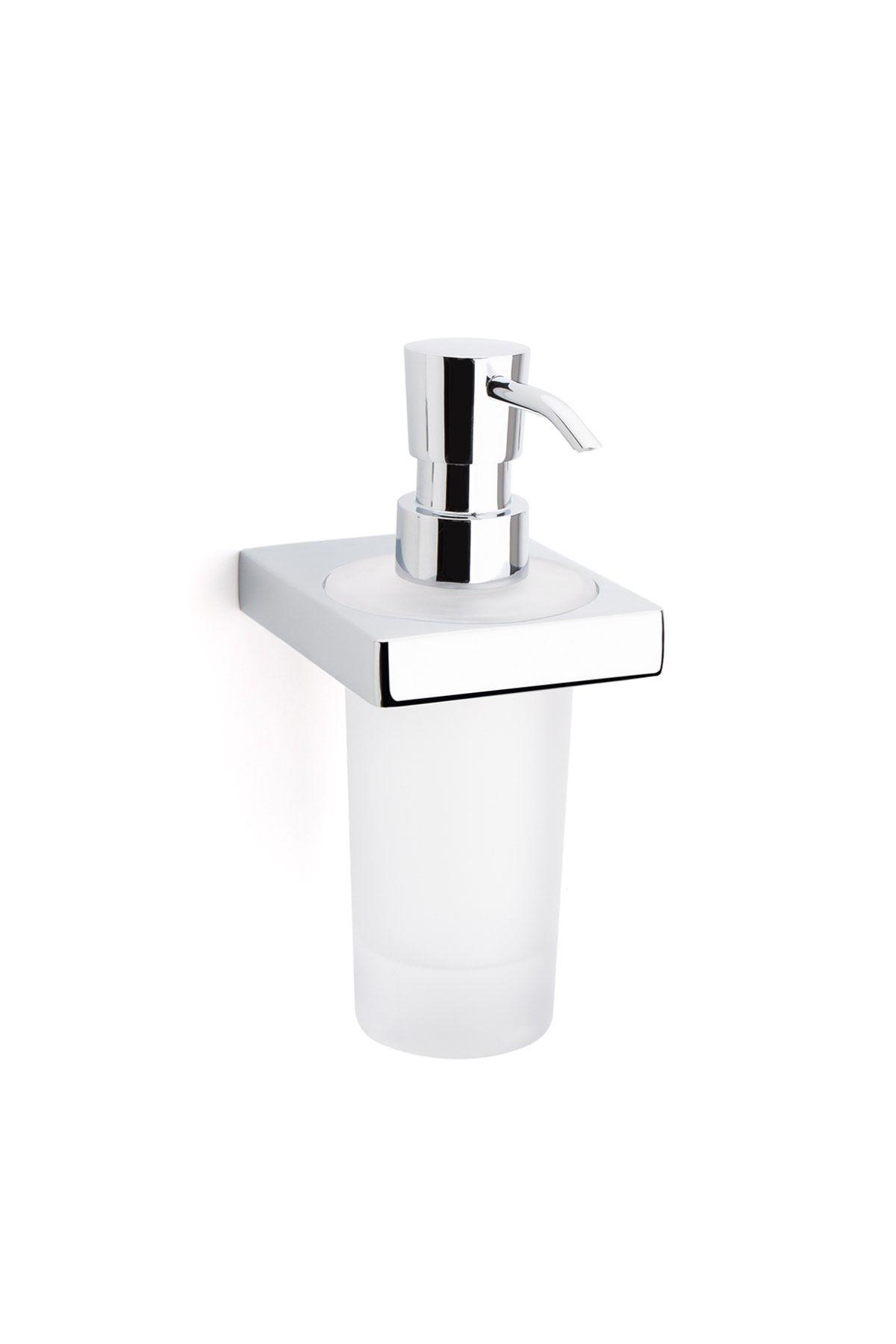 Flat Duvara Monte Sıvı Sabunluk Krom Renk 175X94X78 mm