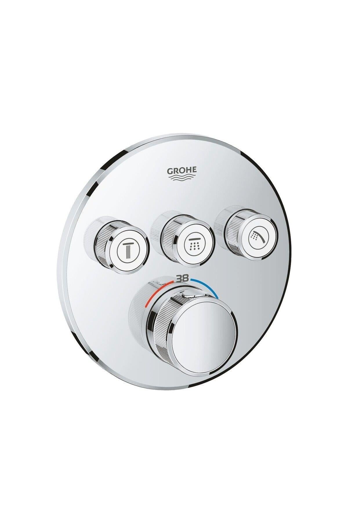 Grohe SmartControl Üç Yollu Yön Değiştiricili Ankastre Termostatik Duş Bataryası