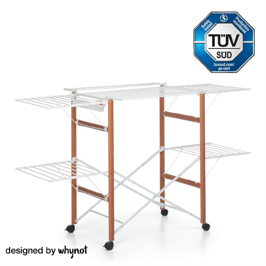 Gulliver 4.0 Çamaşır Kurutma Askısı  Ceviz/Beyaz Renk