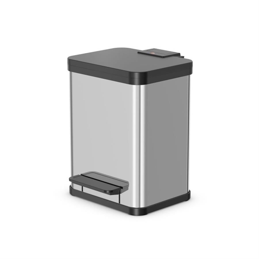 Hailo 2X9 Lt Paslanmaz Çelik Çöp Kovası