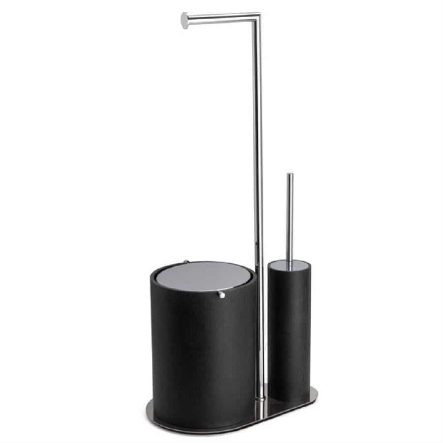 Hareketli Wc Set Siyah/Krom Renk 719X211X350 Mm