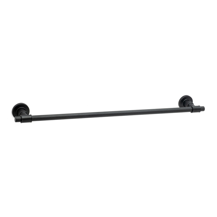 Helıx Duvara Montajlı Uzun Havluluk Siyah 60 cm