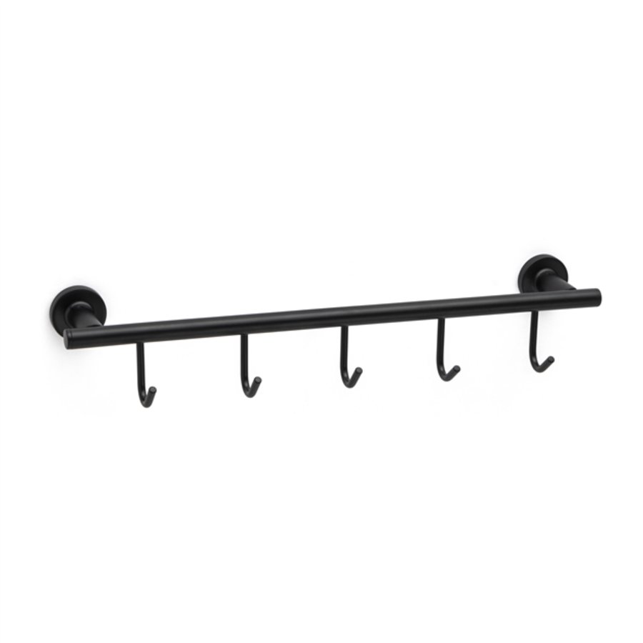 Hoop Duvara Montajlı Uzun Havluluk Siyah 45 cm