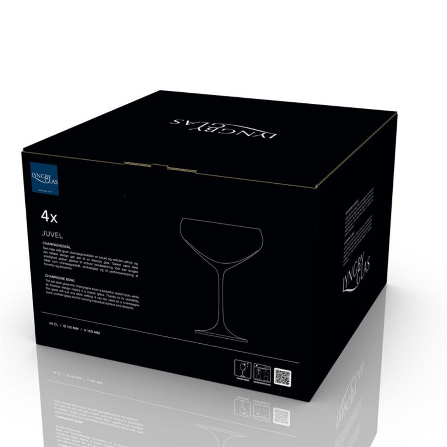 Juvel Şampanya Kupası Seti (4 adet) 34 cl
