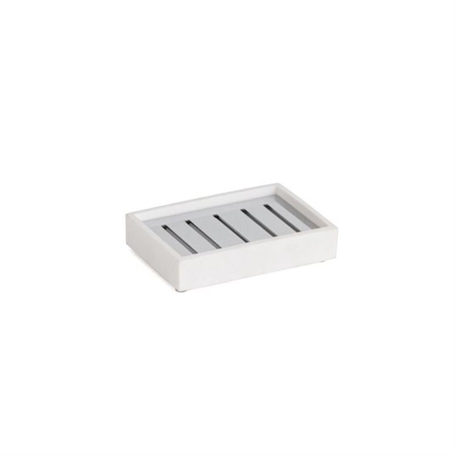 Katı Sabunluk Beyaz/Krom Renk 26X80X115 Mm
