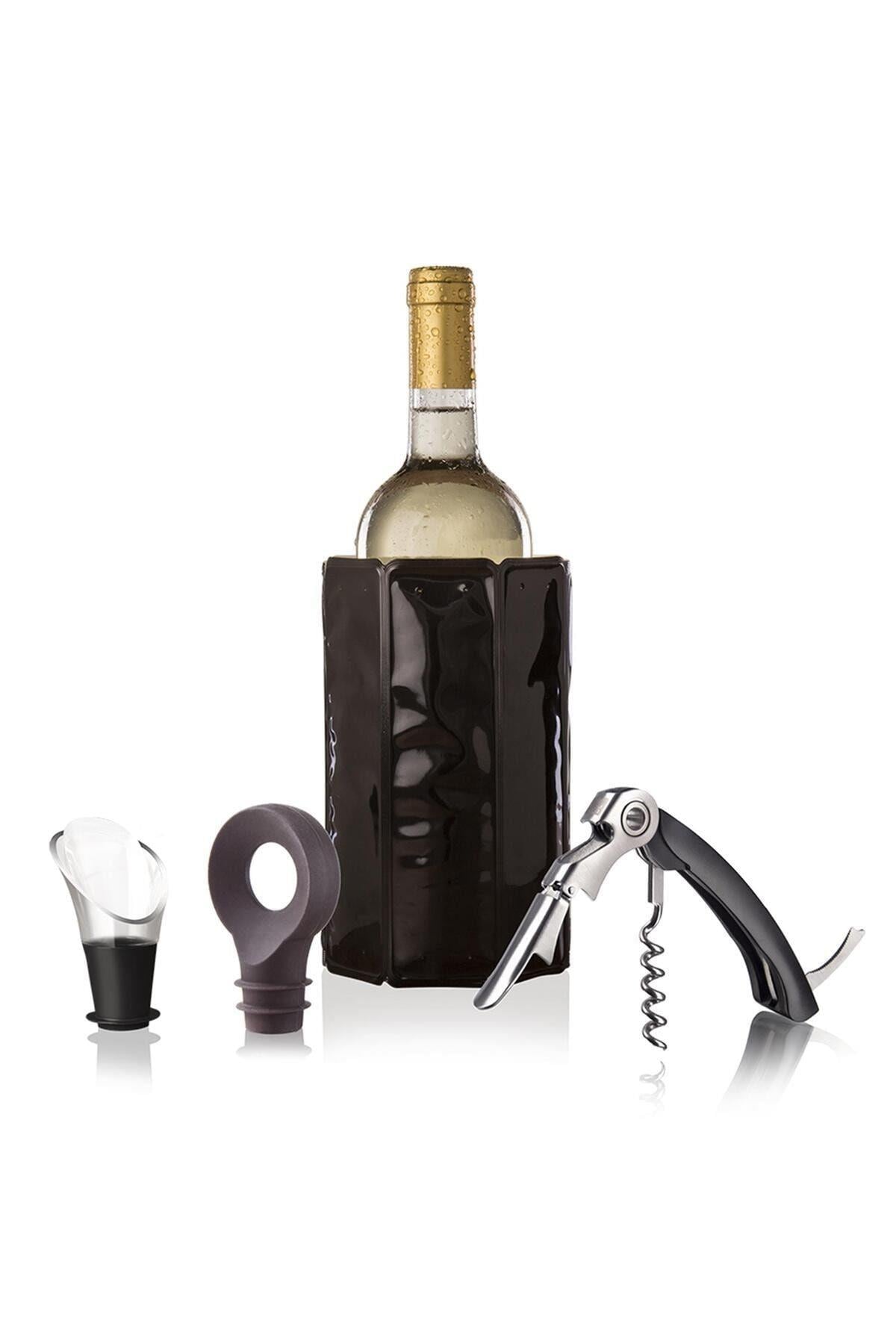 Klasik Şarap Seti 4 Parça - Kutulu