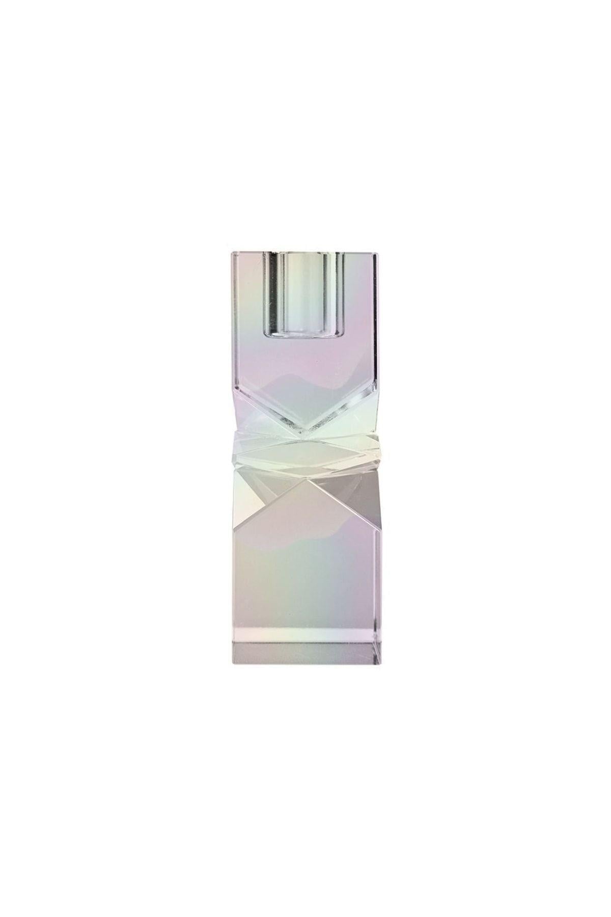KRİSTAL MUM TUTUCU ŞEFFAF, 11X4X4 CM