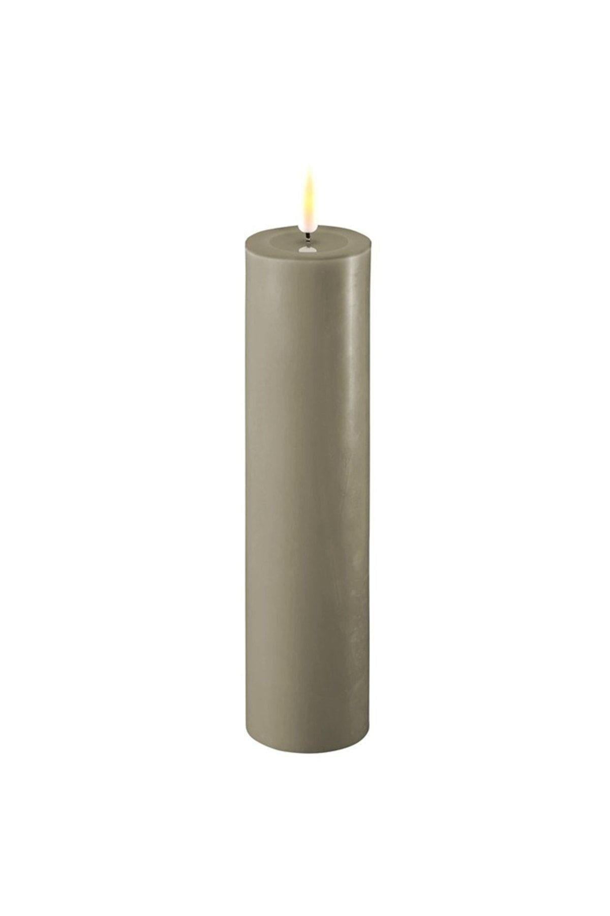 KUM RENGİ LED MUM 5x20 cm - DE RF-0280