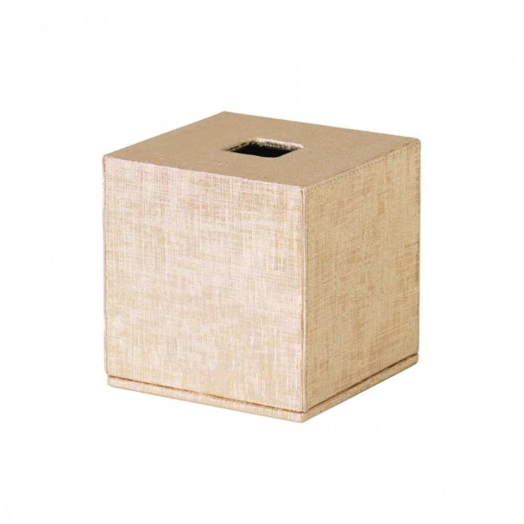 Küp Mendil Kutusu Gold 15X15X15H 