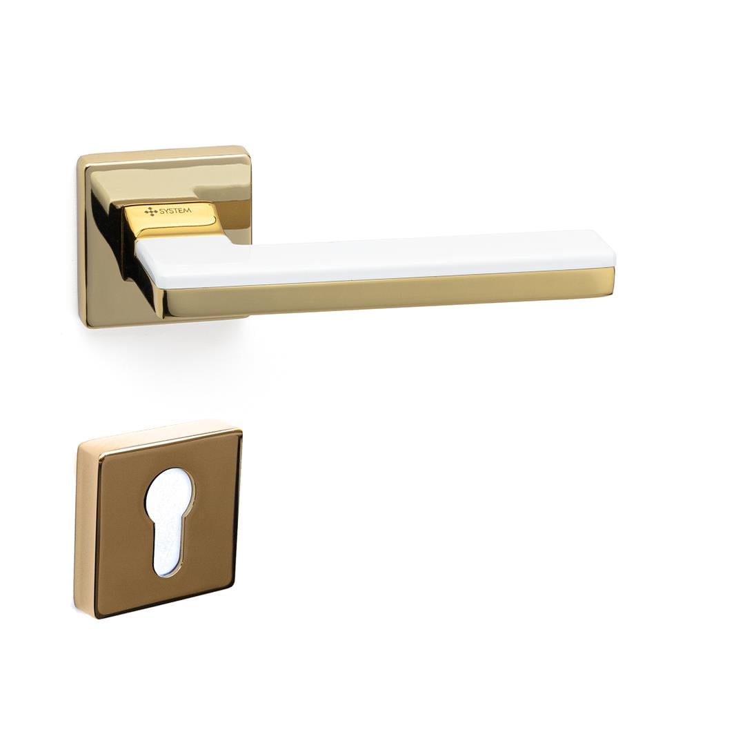 Larıssa Kapı Kolu Altın Beyaz Renk