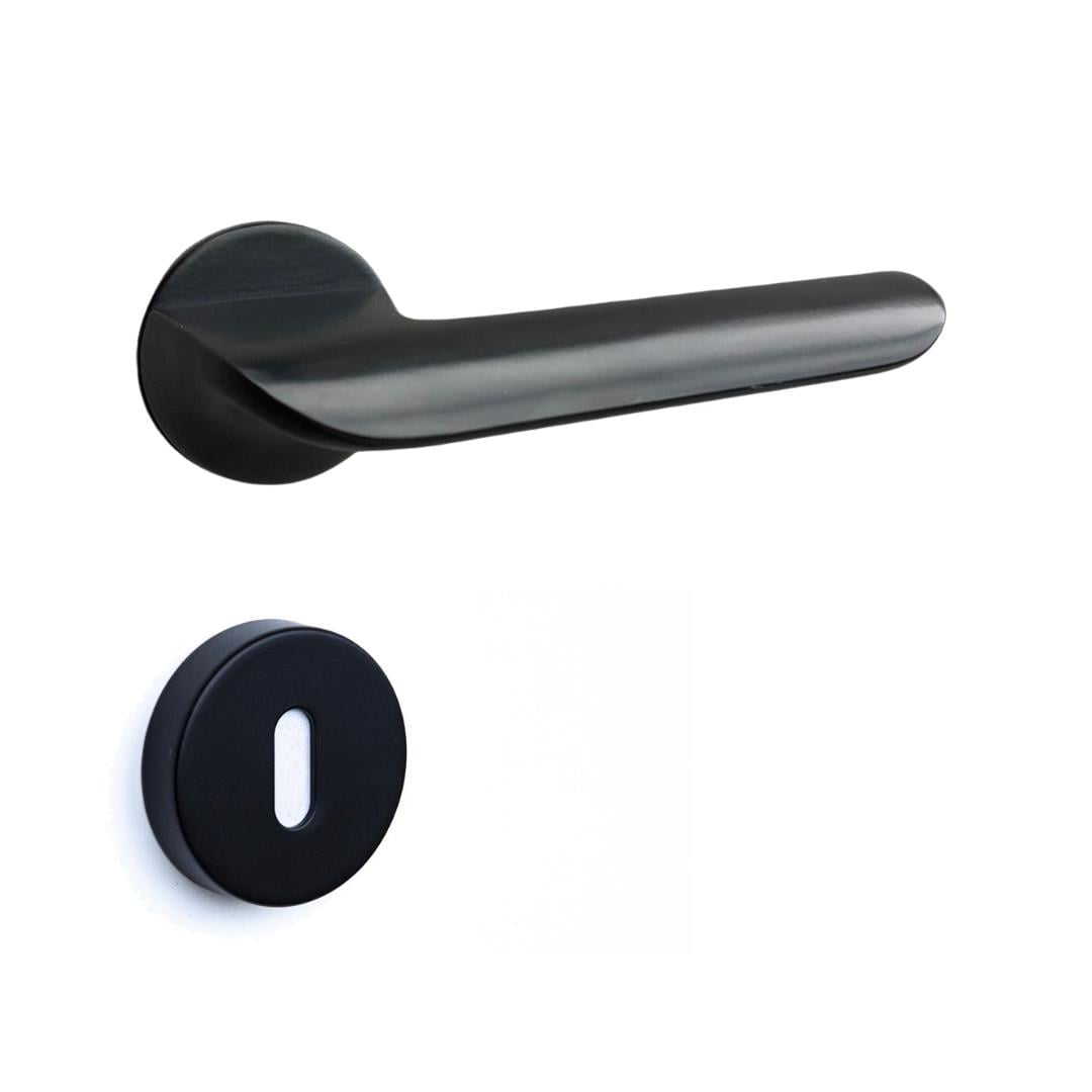 LİBRA Rozetli Kapı Kolu Siyah