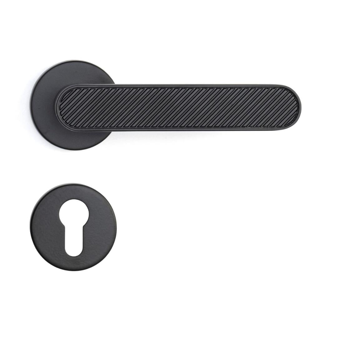 Mua Rozetli Kapı Kolu Mat Siyah Renk