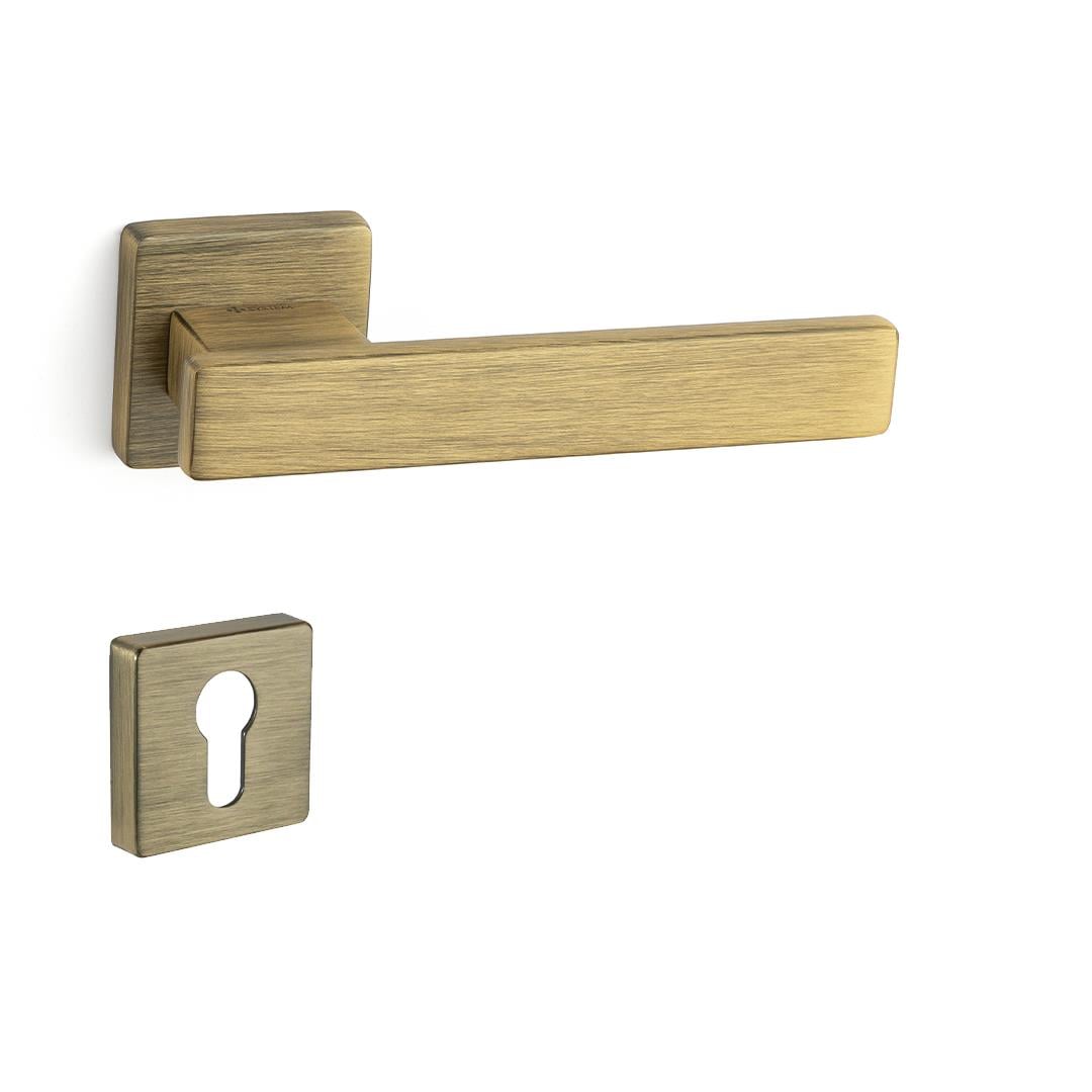 Norma Rozetli Kapı Kolu Antik Rengi