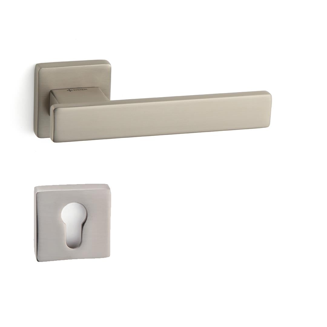 Norma Rozetli Kapı Kolu Saten Rengi