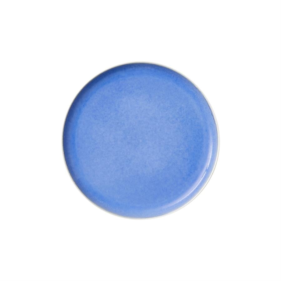 North Seramik Öğle Yemeği Tabağı Mat Beyaz/Parlak Nehir Çap:21 Cm