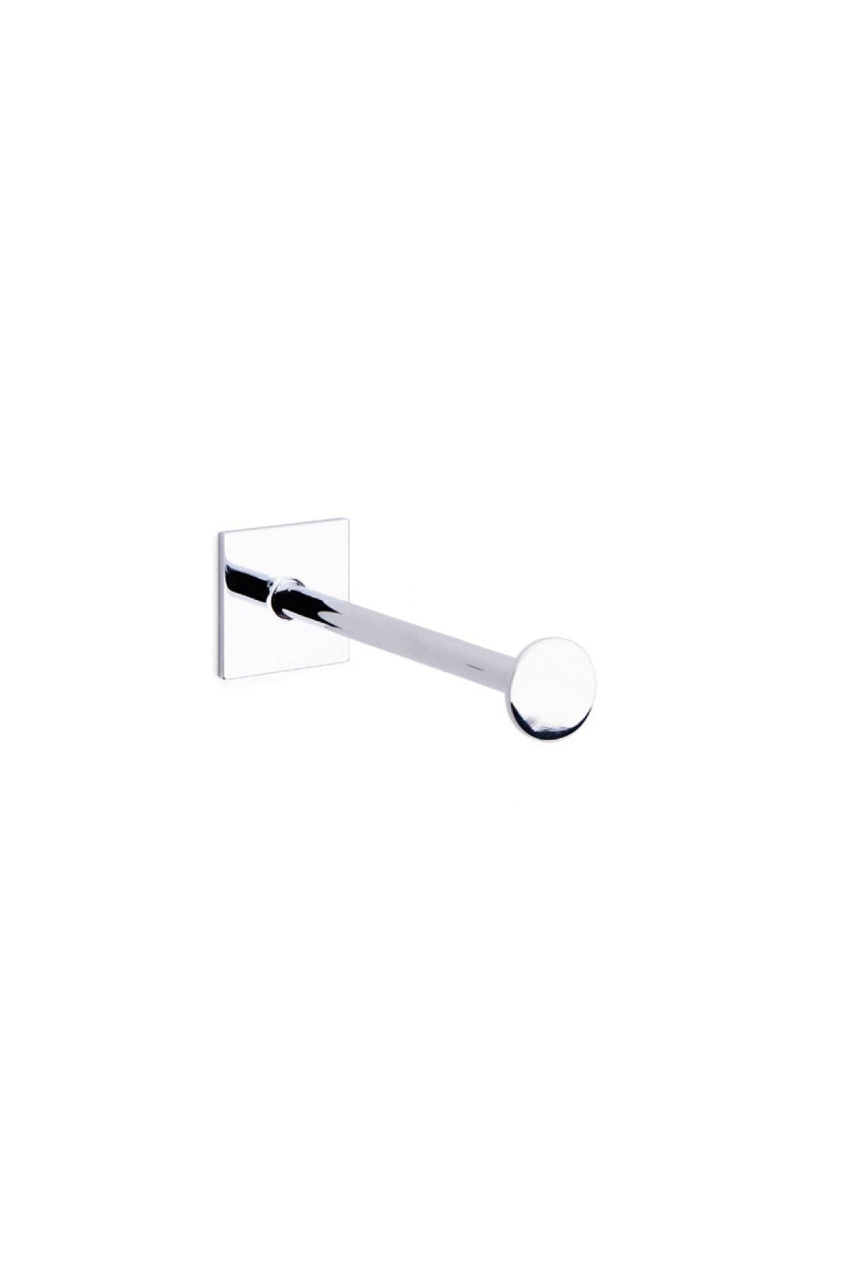 Nowo Duvara Monte Yapışkanlı Yedek Tuvalet Kağıtlığı Krom Renk 45X136X45 mm