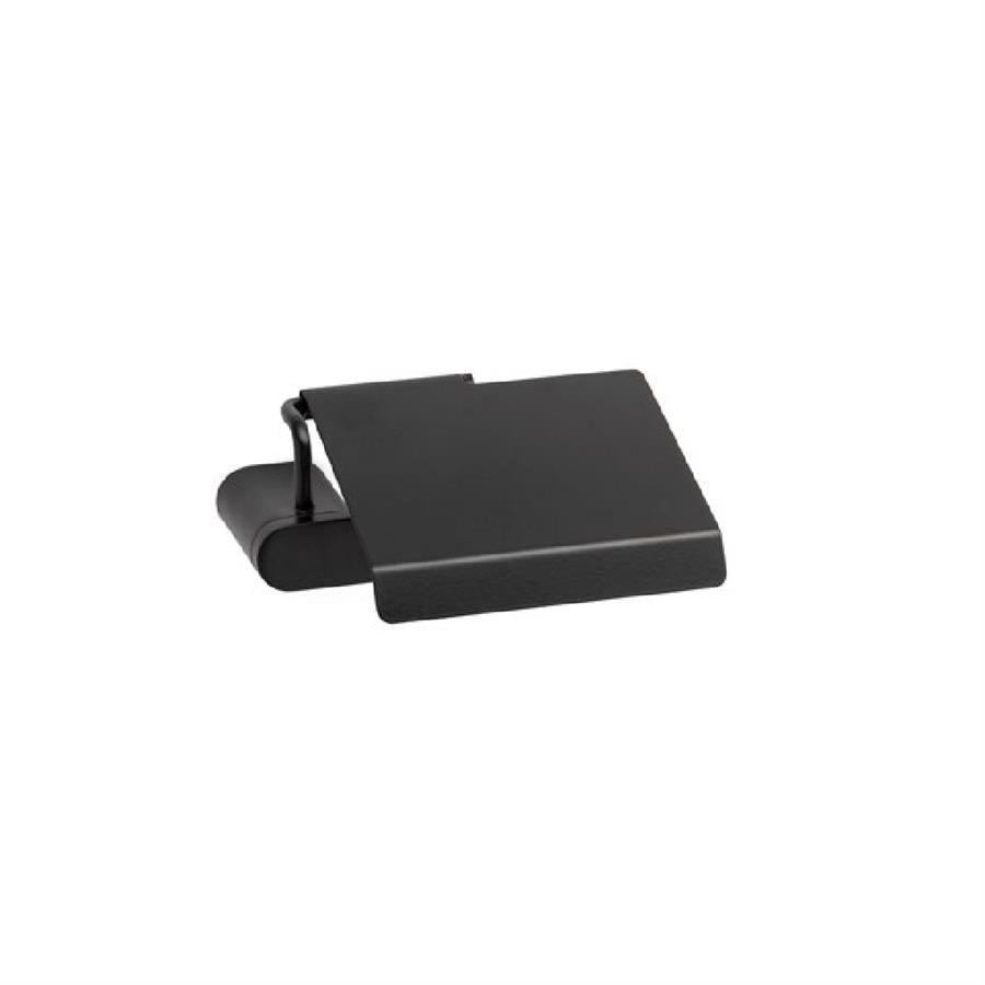 Ovalın Kapaklı Tuvalet Kağıtlığı Siyah Renk 87X137X159 Mm