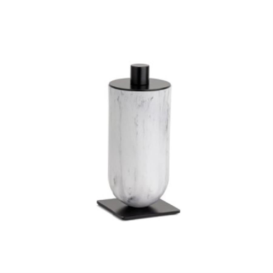 Pamukluk Mermer Deseni/Siyah Renk 165X75X75 Mm