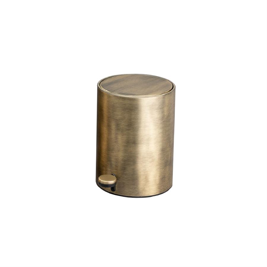 Pedallı Antik Çöp Kovası 3 Lt Antik Renk 265X203X203 Mm