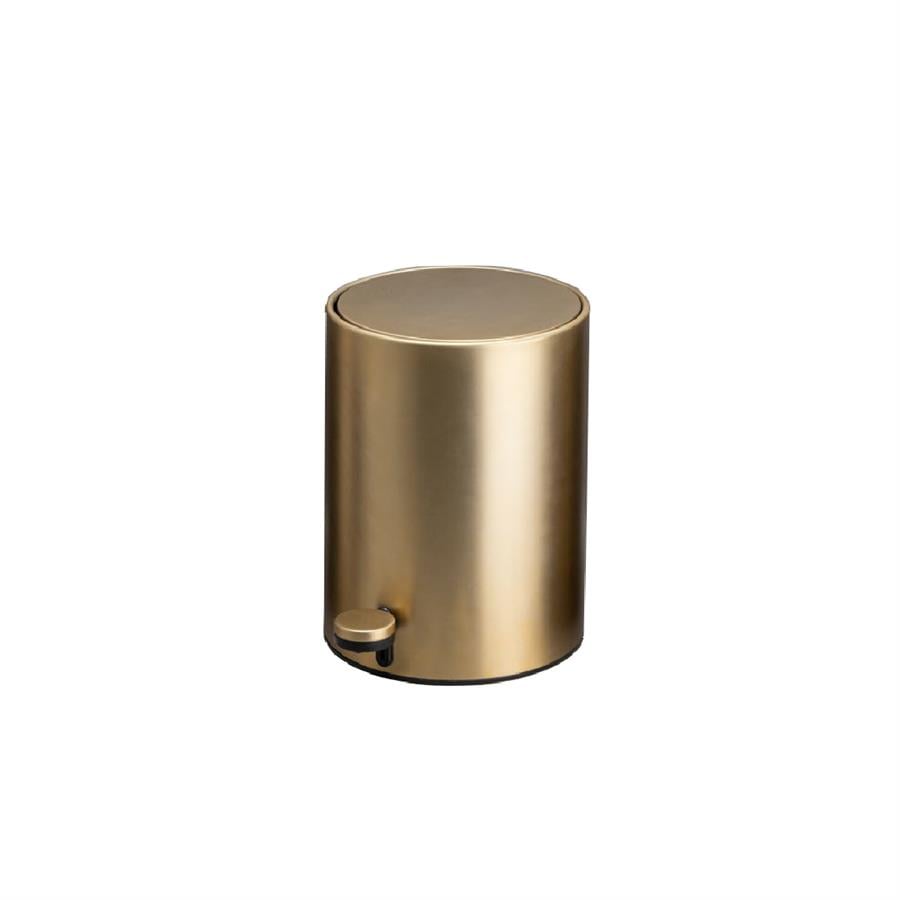 Pedallı Gold Branch Çöp Kovası 3 Lt Gold Renk 265X203X203 Mm