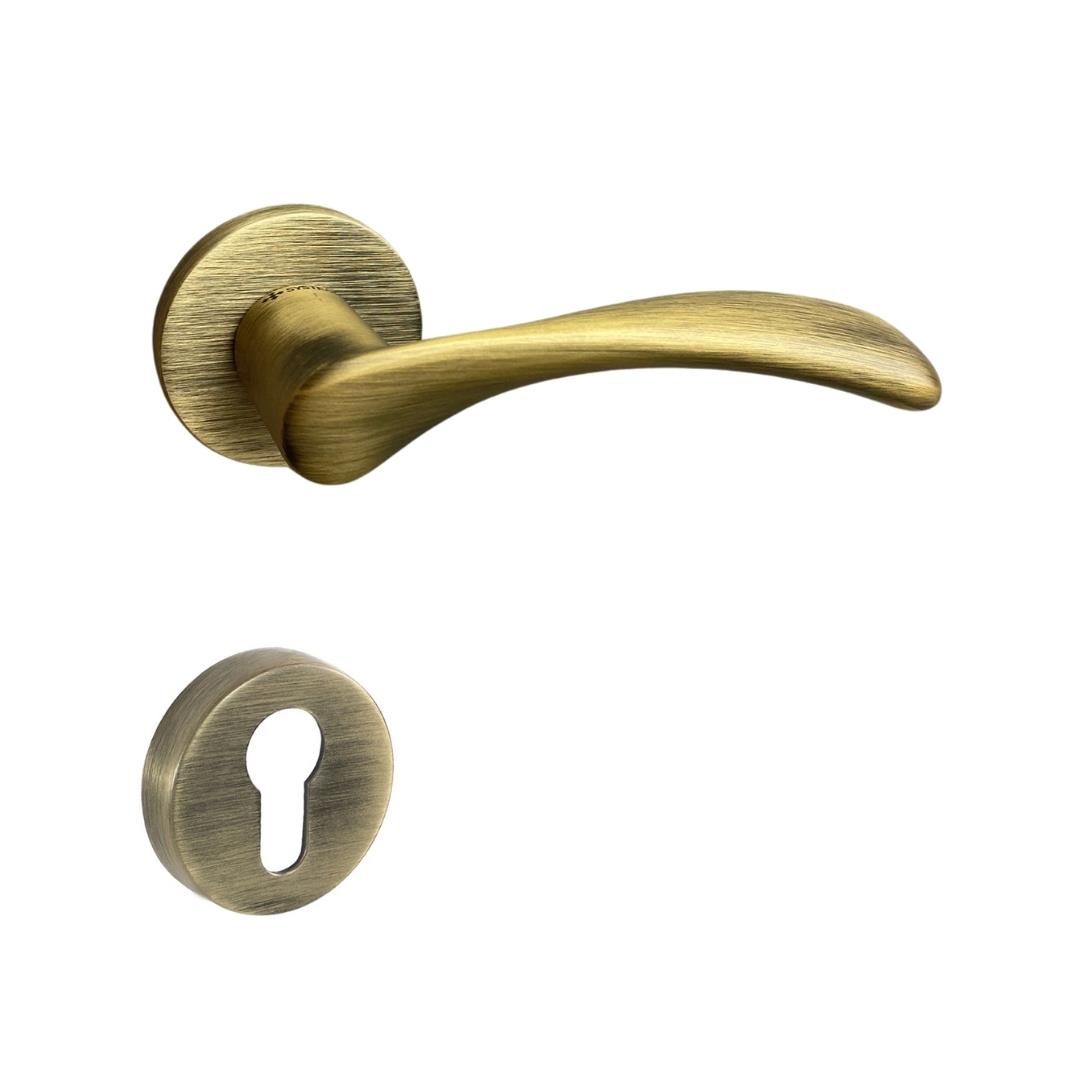 PERLE Rozetli Kapı Kolu Antik