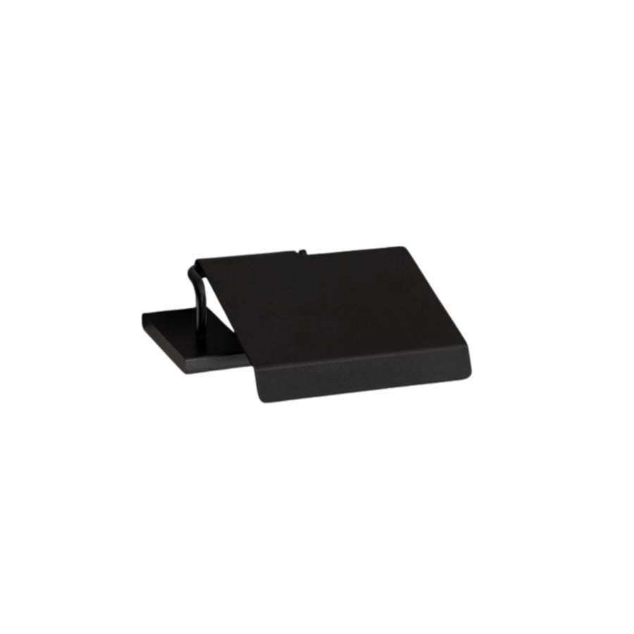 Plaın Kapaklı Tuvalet Kağıtlığı Siyah Renk 51X137X154 Mm