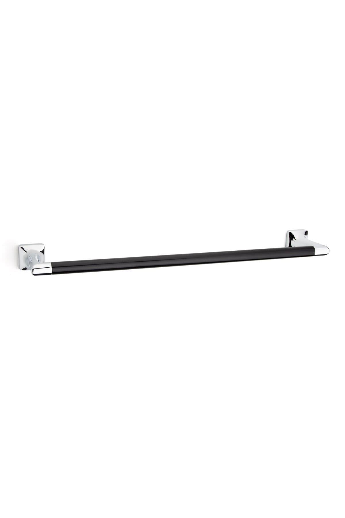 Pruva Uzun Havluluk Krom/Siyah Renk 36X74X596 mm